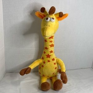Toys R Us Geoffrey The Iconic Mascot Plush Giraffe 2015 Yellow Orange Stars 17”
